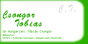 csongor tobias business card